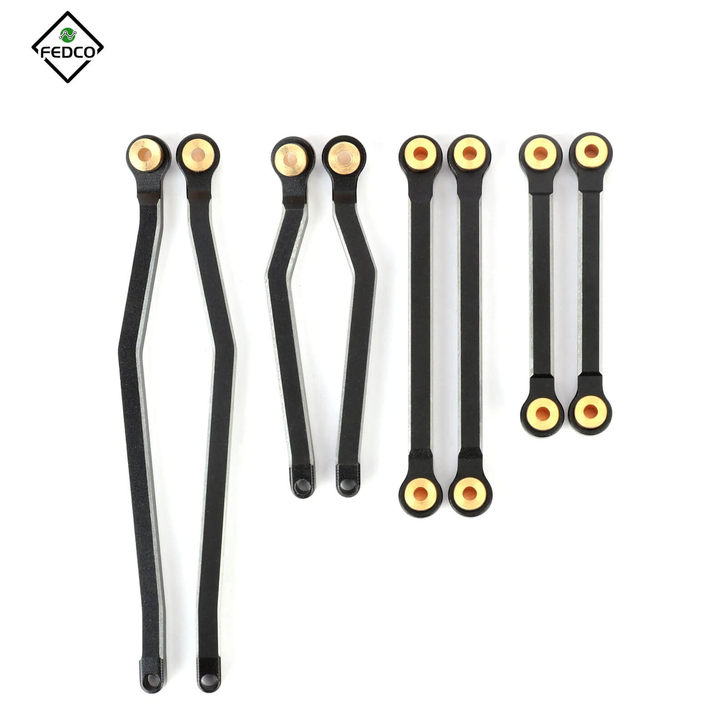 FEDCO Hobbyplus CR18P Links High Clearance Link Steel Linkage Set For HobbyPlus CR18P Upgrade Parts 1/18 RC Crawler