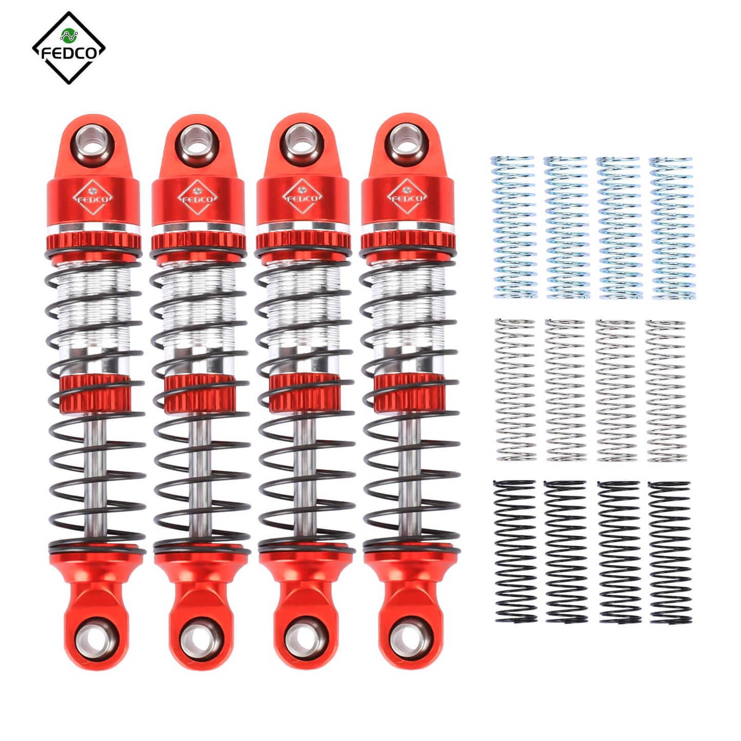 FEDCO HobbyPlus CR18P 59MM Shocks With Spring For HobbyPlus CR18P EVO PRO Furitek Upgrade Parts 1/18 RC Crawler