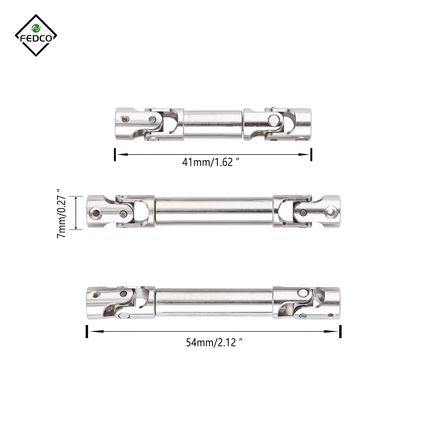 Hobbyplus HobbyPlus Arktos Driveshafts 42-54MM For HobbyPlus Arktos 6x6 Upgrades 1/18 RC Crawler