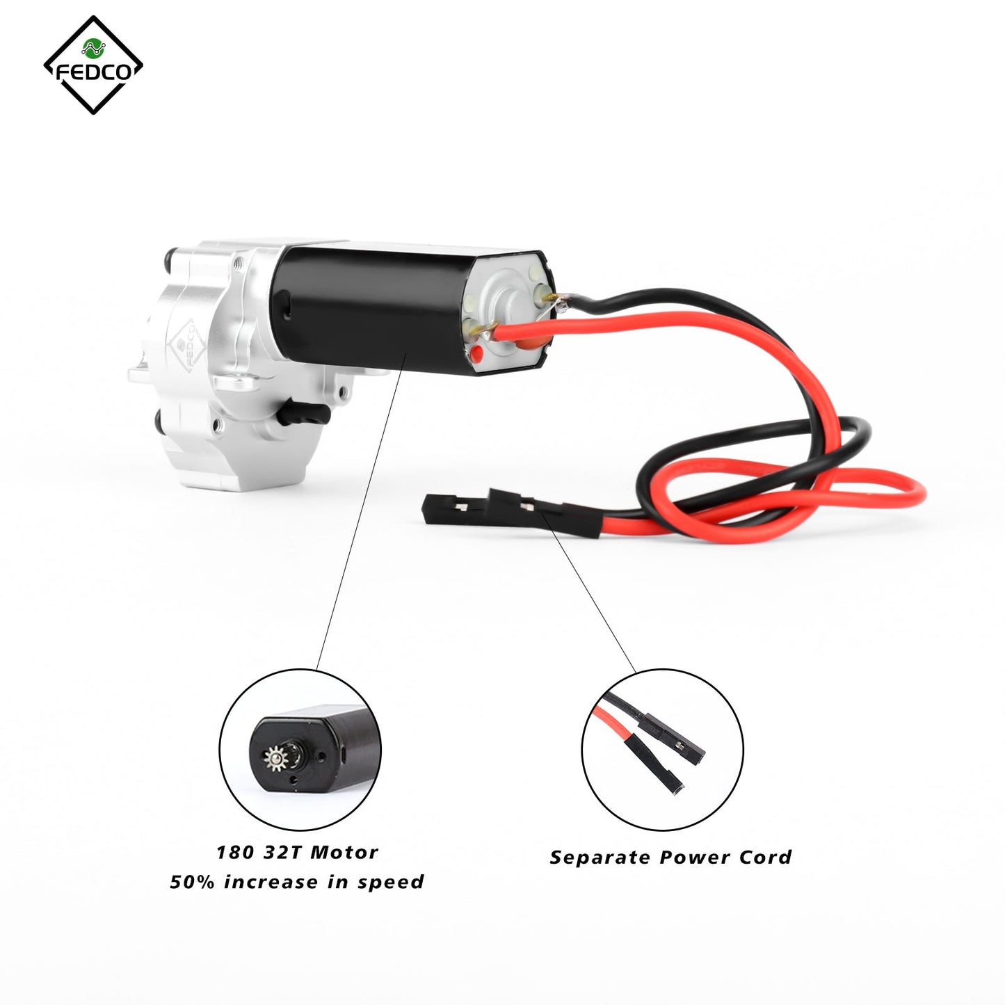 FEDCO TRX4M 180 32T Motor Transmission For TRX4M 1/18 RC Crawler Upgrade Parts