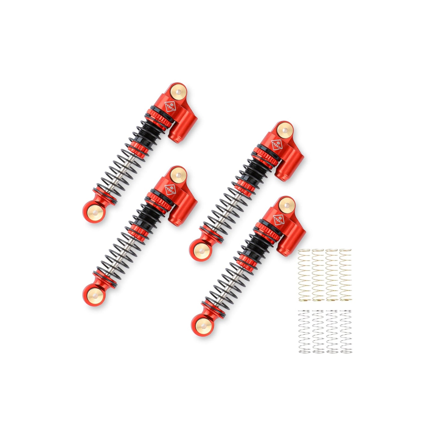 FEDCO FCX24 Shocks 47MM Oil-Filled Shocks Absorber With Springs For Axial SCX24 FMS FCX24 FCX18 Upgrades 1/24 1/18 RC Crawler
