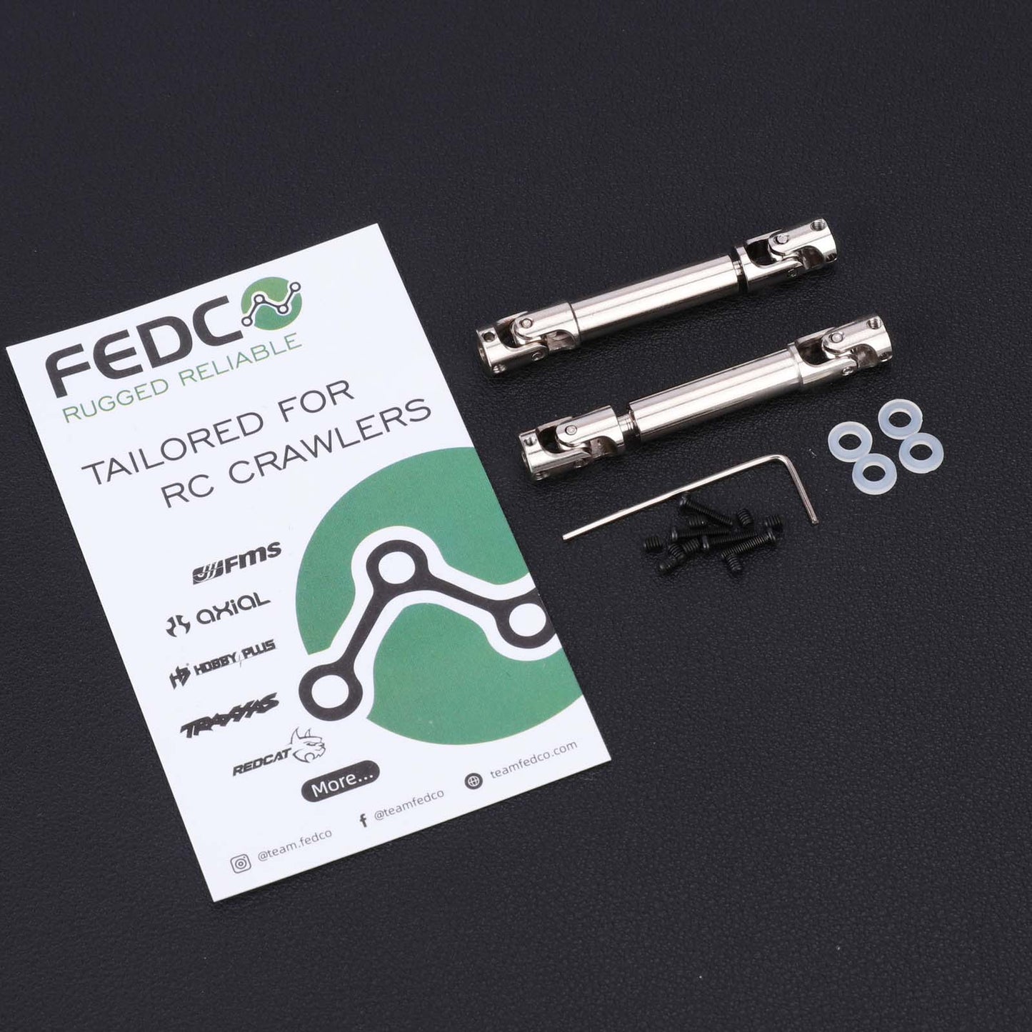 FEDCO FCX24 Driveshafts Steel Center Drive Shaft for FMS FCX24 K5 Blazer FCX LC80 Upgrades 1/24 RC Crawler