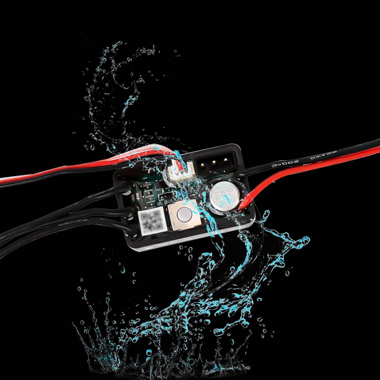 FEDCO Brushless Motor and Transmission with Hobbywing Quicrun WP Mini24 Combo Outer 1621SL 3500KV Motor and ESC Combo with Side Plate,PH2.0 & JST & MX2.0 Plug for TRX4M Upgrades 1/18 RC Crawler