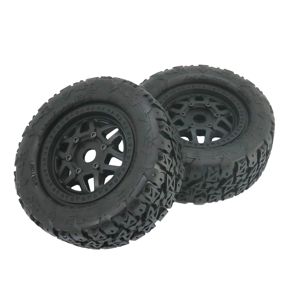 Method RC Tire and Wheel Terraform All-Terrain Belted 1/7, 1/8 Short Course Tires on Switch 17mm Hex (2pcs, Glued)