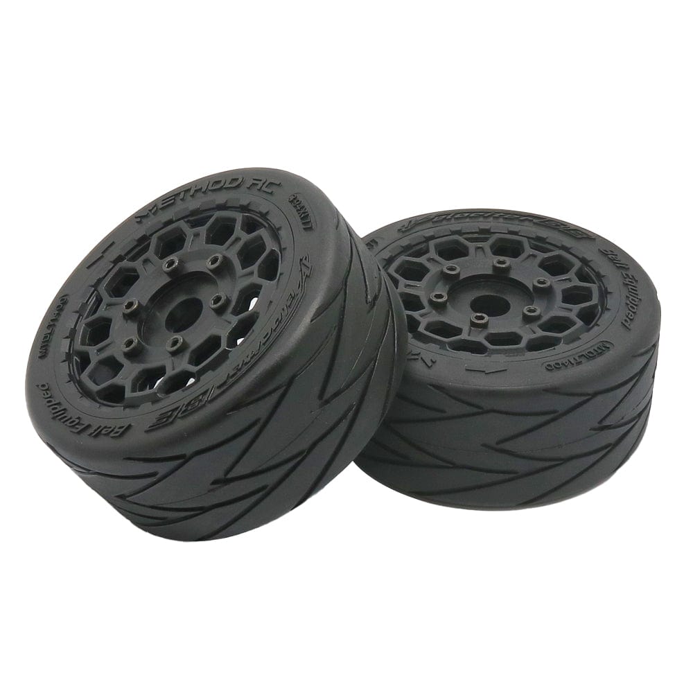 Method RC Tire and Wheel Velociter Belted 1/7th On-Road Tires on Hive 17mm Hex Wheels (2pcs, not glued)