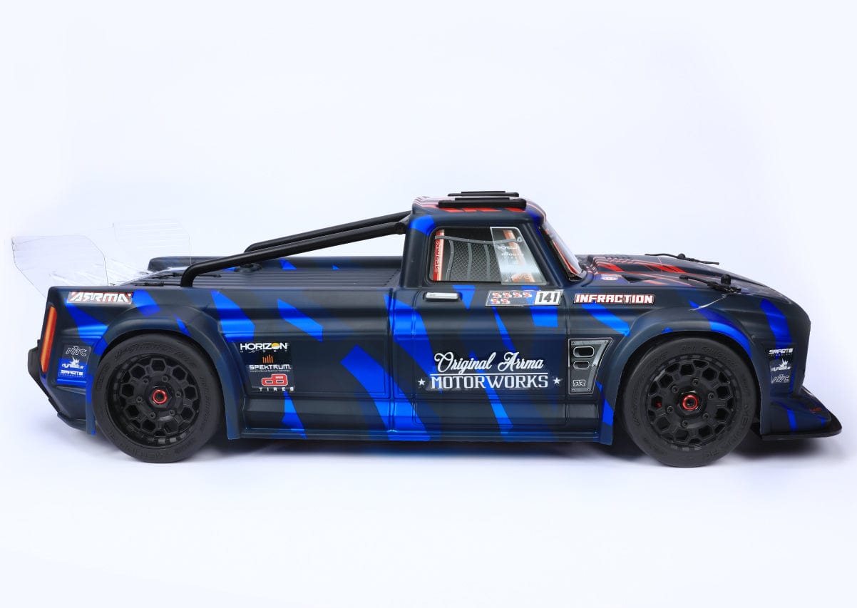 Method RC Tire and Wheel Velociter Belted 1/7th On-Road Tires on Hive 17mm Hex Wheels, Rear, 54/100 (2pcs, Glued)