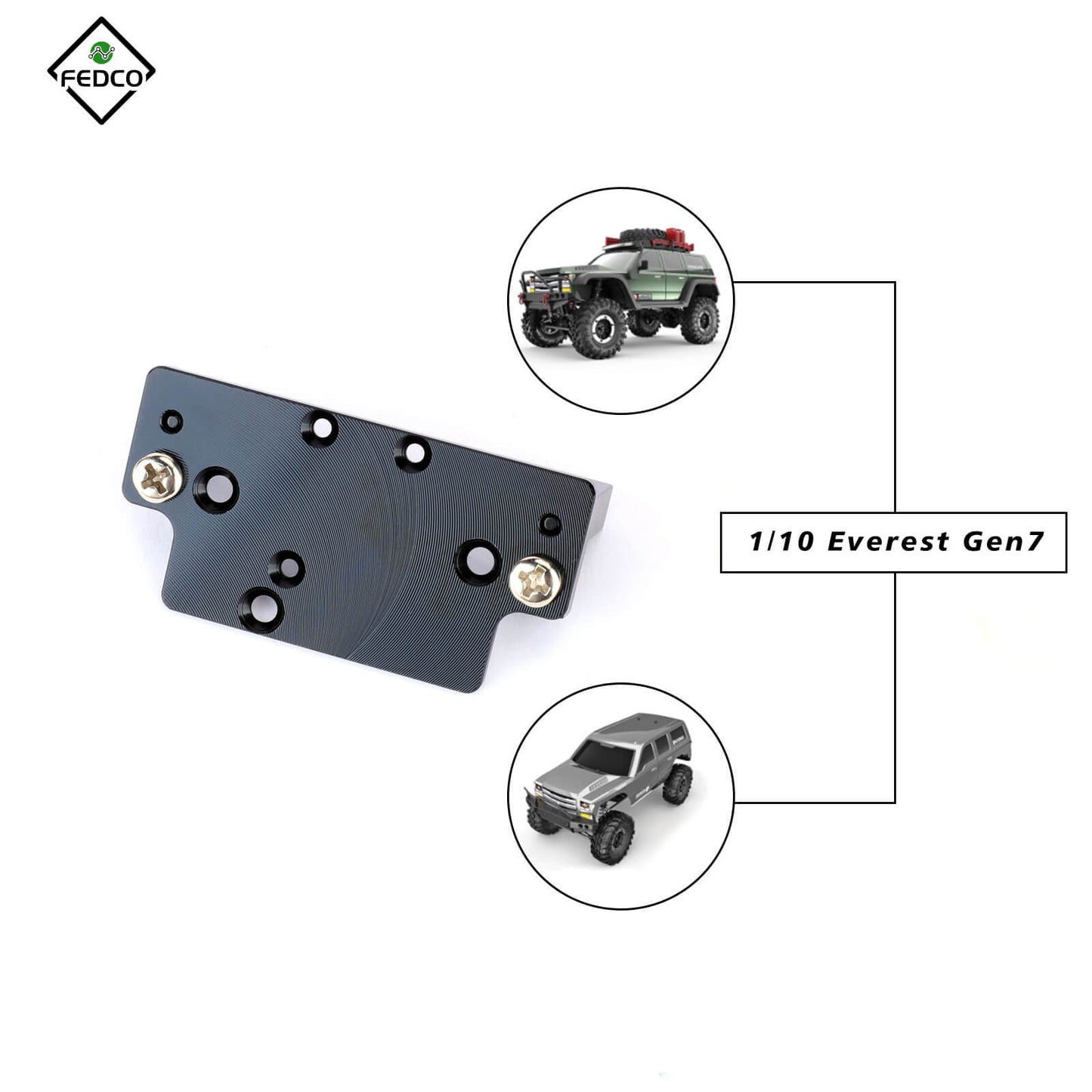 FEDCO Redcat Gen7 Servo Mount 13814 For RedCat Everest Gen7 Pro/Sport Upgrade Parts 1/10 RC Crawler