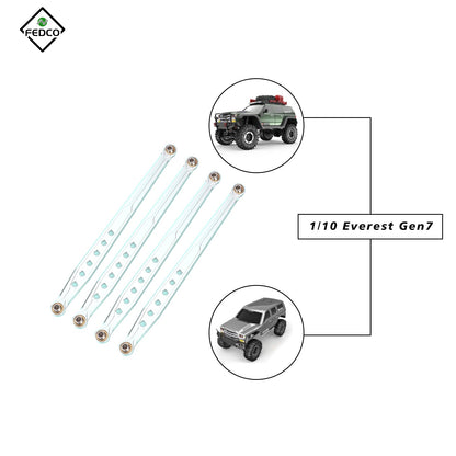 FEDCO Redcat Gen7 Side Linkage 13822 For RedCat Everest Gen7 RC Crawler Upgrade Parts