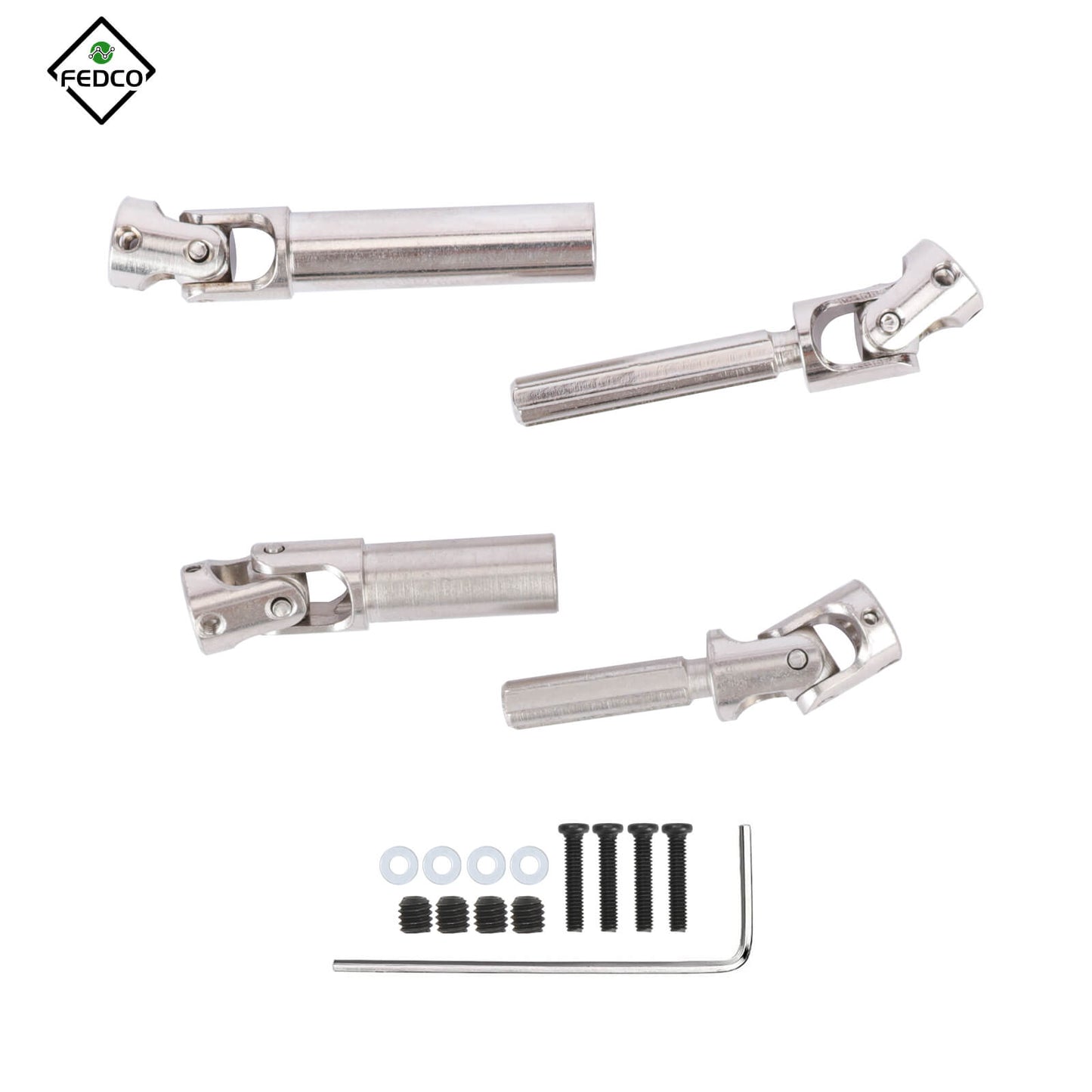 FEDCO HobbyPlus CR18P Driveshafts 41-53MM 50-69MM For HobbyPlus CR18P Upgrade Parts 1/18 RC Crawler