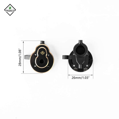 FEDCO Hobbyplus CR18P Arktos 6×6 Steering Knuckles With Counterweight For HobbyPlus Arktos 6x6 CR18P Upgrades 1/18 RC Crawler