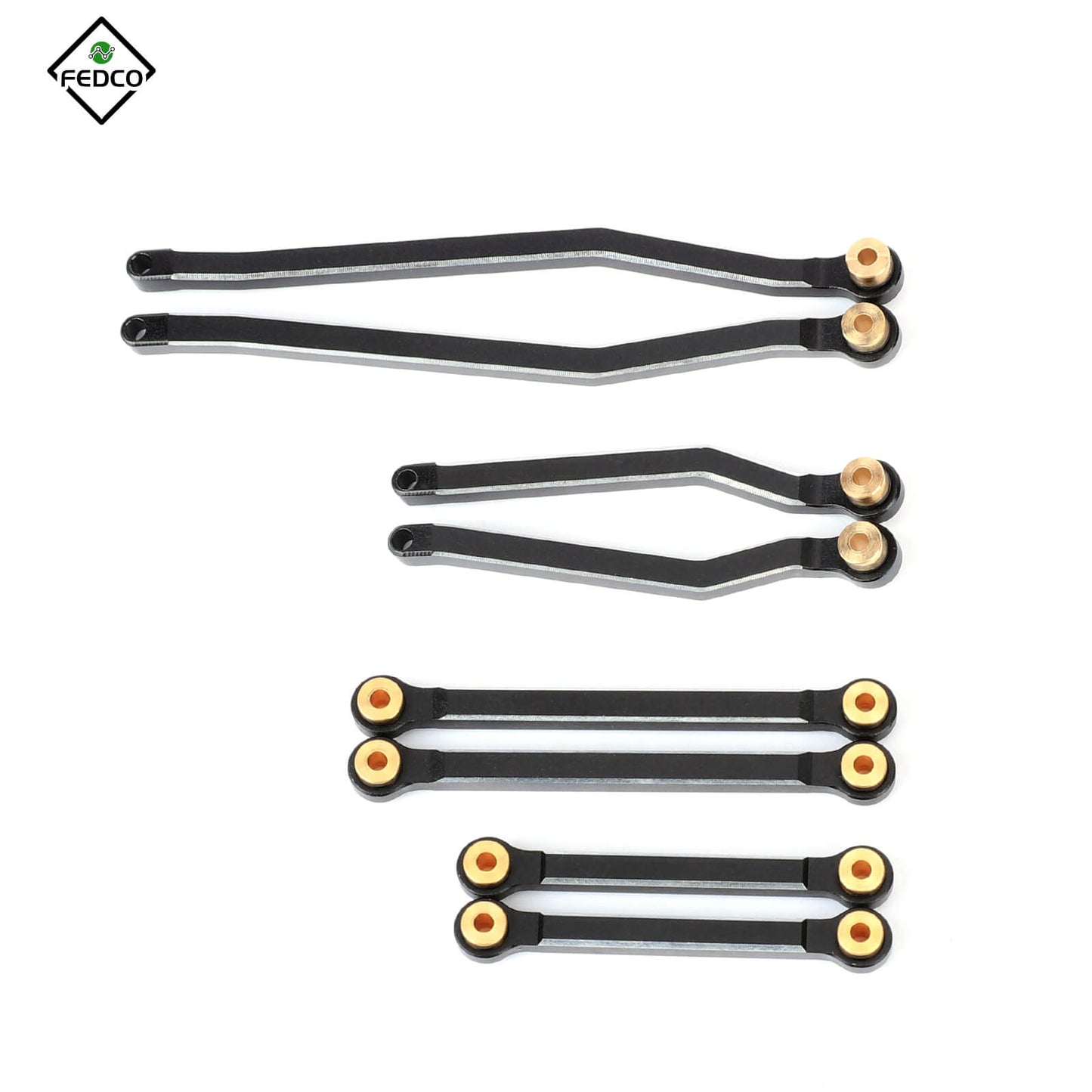 FEDCO Hobbyplus CR18P Links High Clearance Link Steel Linkage Set For HobbyPlus CR18P Upgrade Parts 1/18 RC Crawler