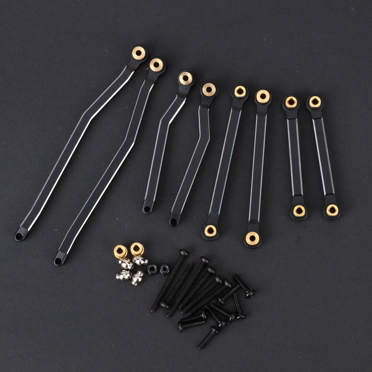 FEDCO Hobbyplus CR18P Links High Clearance Link Steel Linkage Set For HobbyPlus CR18P Upgrade Parts 1/18 RC Crawler