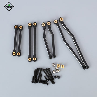 FEDCO Hobbyplus CR18P Links High Clearance Link Steel Linkage Set For HobbyPlus CR18P Upgrade Parts 1/18 RC Crawler