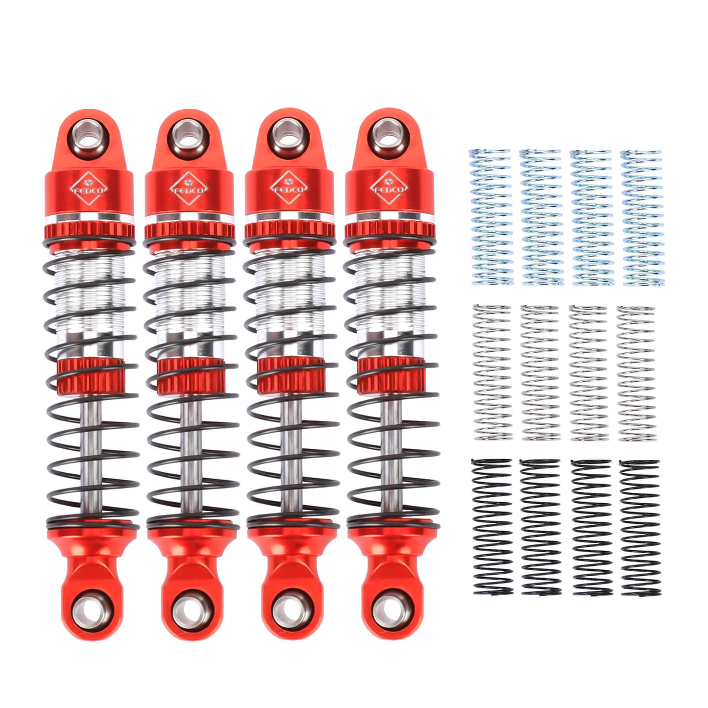 FEDCO HobbyPlus CR18P 59MM Shocks With Spring For HobbyPlus CR18P EVO PRO Furitek Upgrade Parts 1/18 RC Crawler