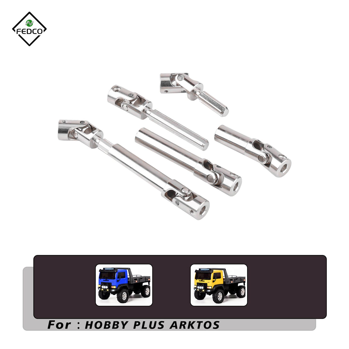 Hobbyplus HobbyPlus Arktos Driveshafts 42-54MM For HobbyPlus Arktos 6x6 Upgrades 1/18 RC Crawler