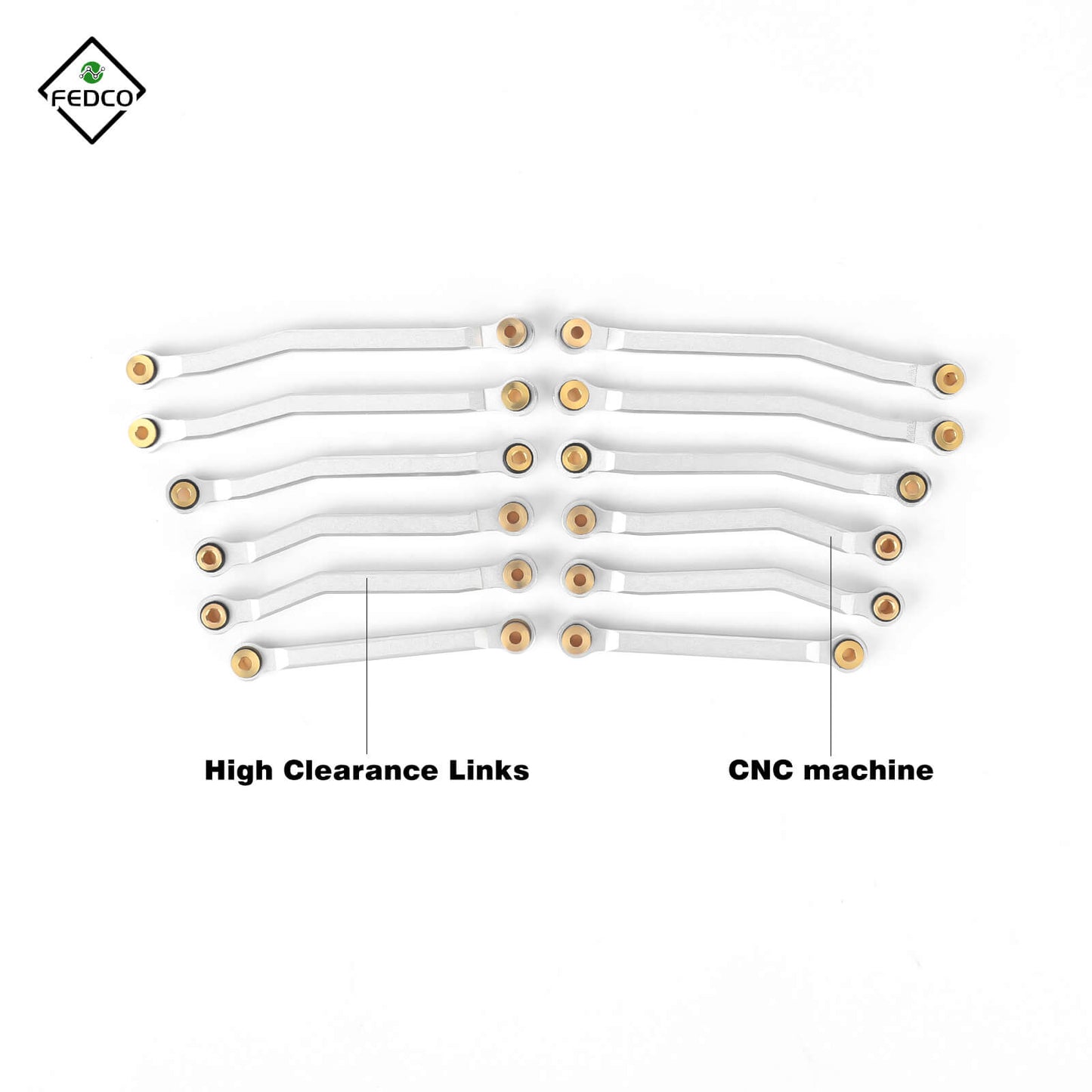 FEDCO HobbyPlus Arktos 6×6 Steering Links For HobbyPlus Arktos 6x6 upgrades 1/18 RC Crawler