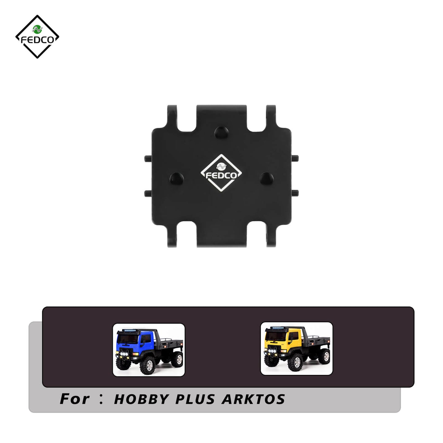 FEDCO HobbyPlus Arktos 6×6 Gearbox Mount For HobbyPlus Arktos 6x6 upgrades 1/18 RC Crawler