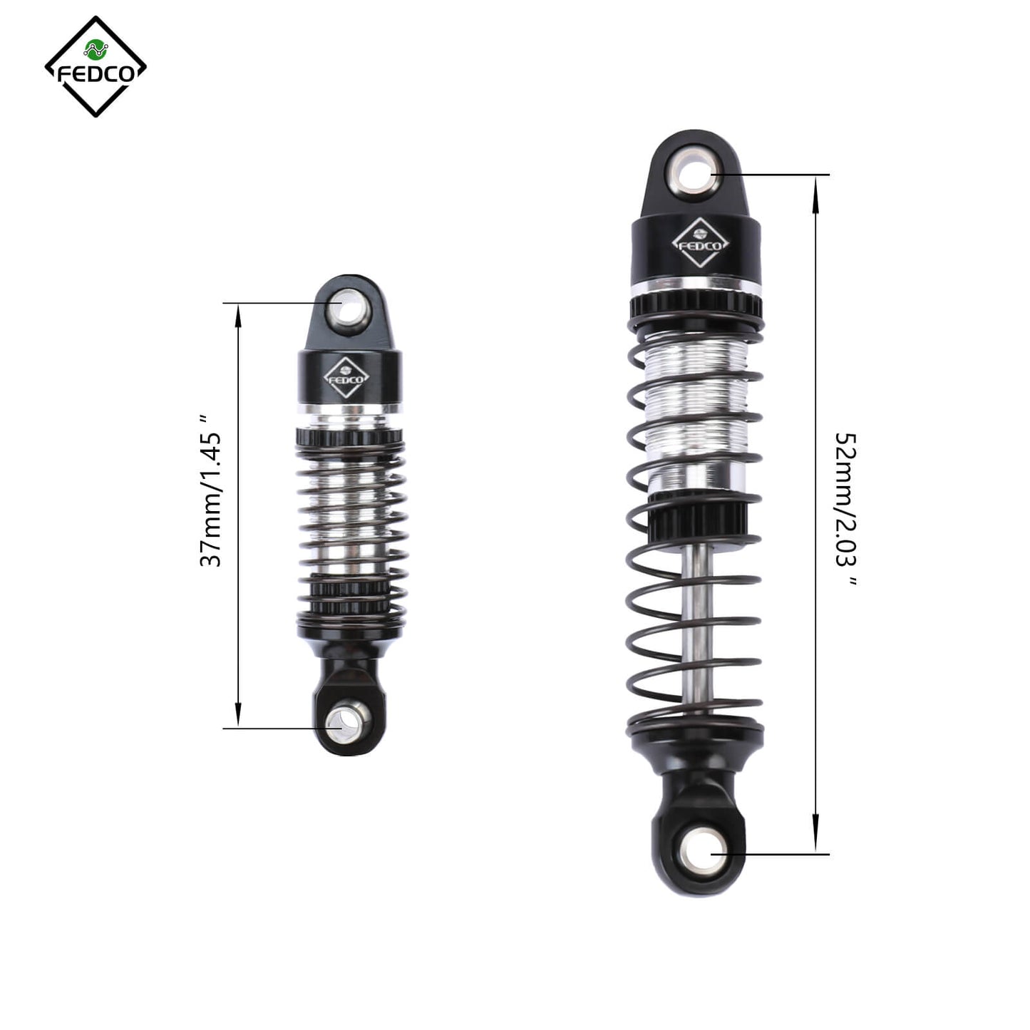 FEDCO HobbyPlus CR18P Arktos Shocks 59MM For HobbyPlus Arktos 6x6 CR18P Upgrades 1/18 RC Crawler