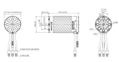 HOBBYWING Ezrun 70125SD Brushless Motor