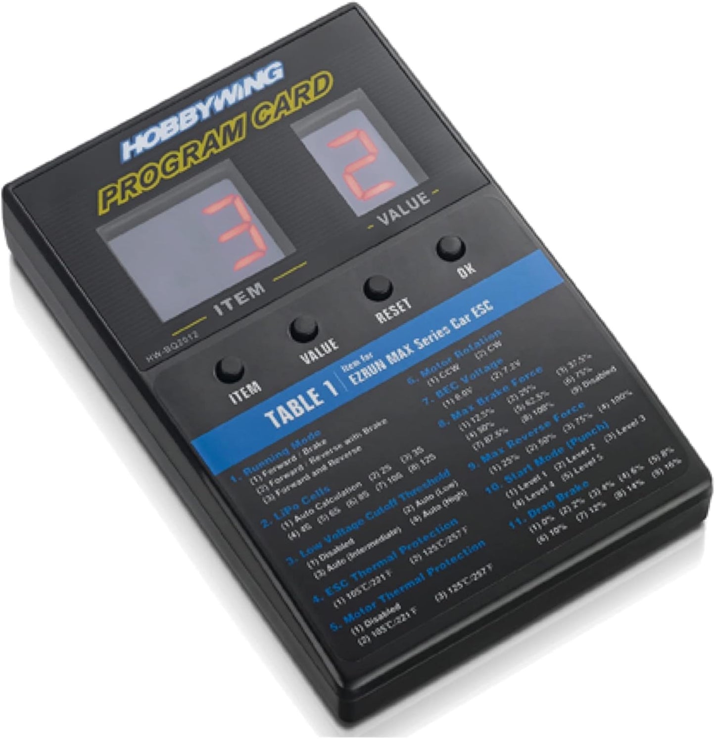 HOBBYWING LED Program Card for ESC