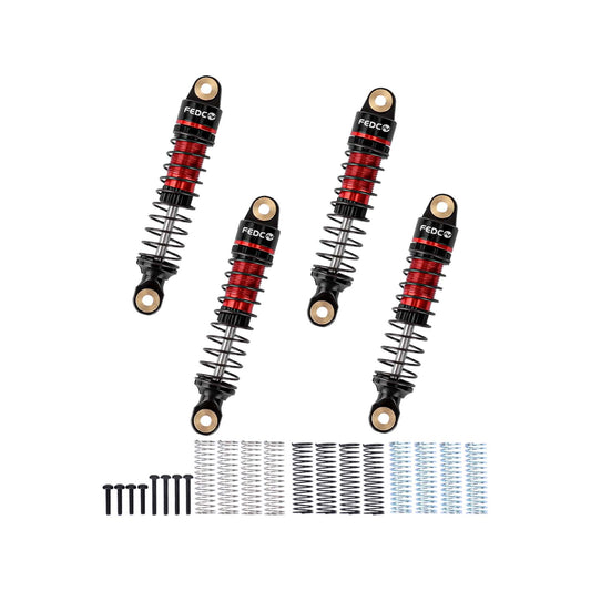 FEDCO HPI Venture18 Shocks 53MM Shock absorbers With Springs CNC Threaded Oil Damper For HPI Venture18 Upgrades 1/18 RC Crawler