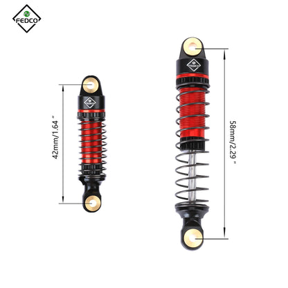 FEDCO 59 MM Shocks For TRX4M Upgrade Parts 1/18 RC Crawler