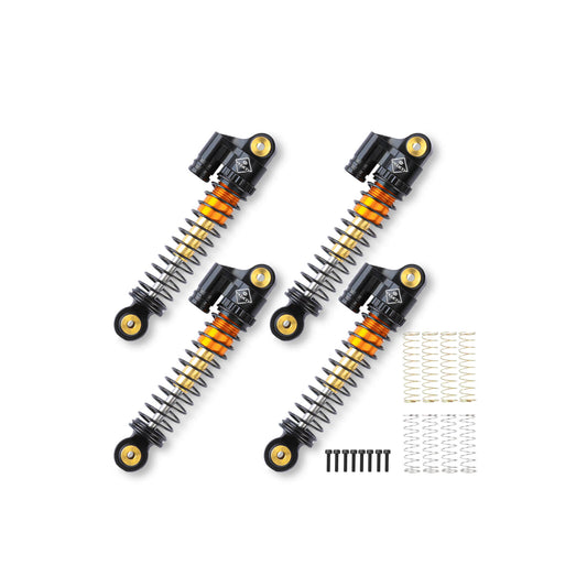 FEDCO SCX24 Shocks 48MM Shocks Absorber Dual-Stage Compression Shocks With Springs For Axial SCX24 FMS FCX24M Upgrades 1/24 RC Crawler