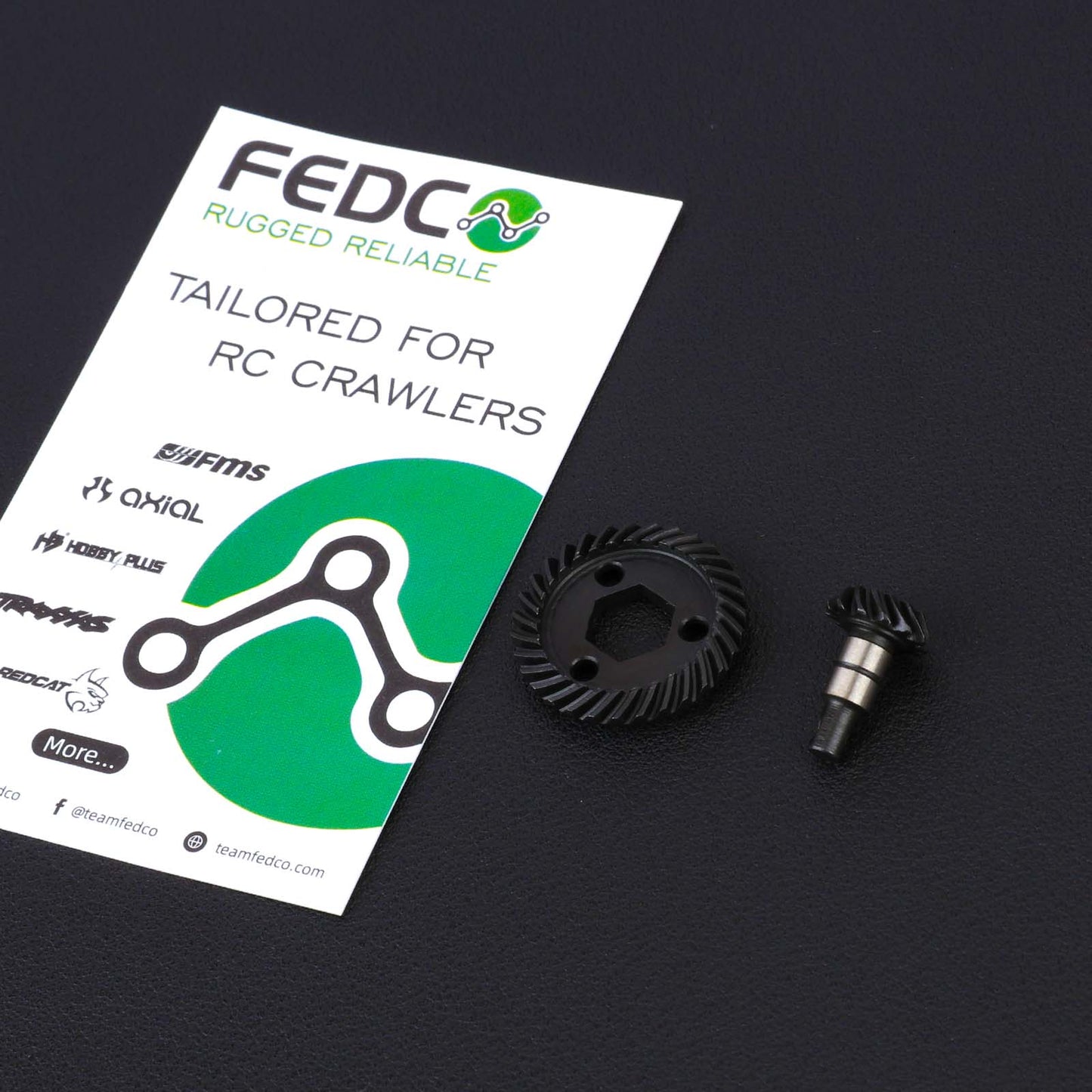 FEDCO UTB18 Bevel Gear Set 33T/13T Helical Gear 40Chrome Steel Gears For Axial Capra UTB18 Upgrades Trail 4WD&4WS 1/18 RC Crawler