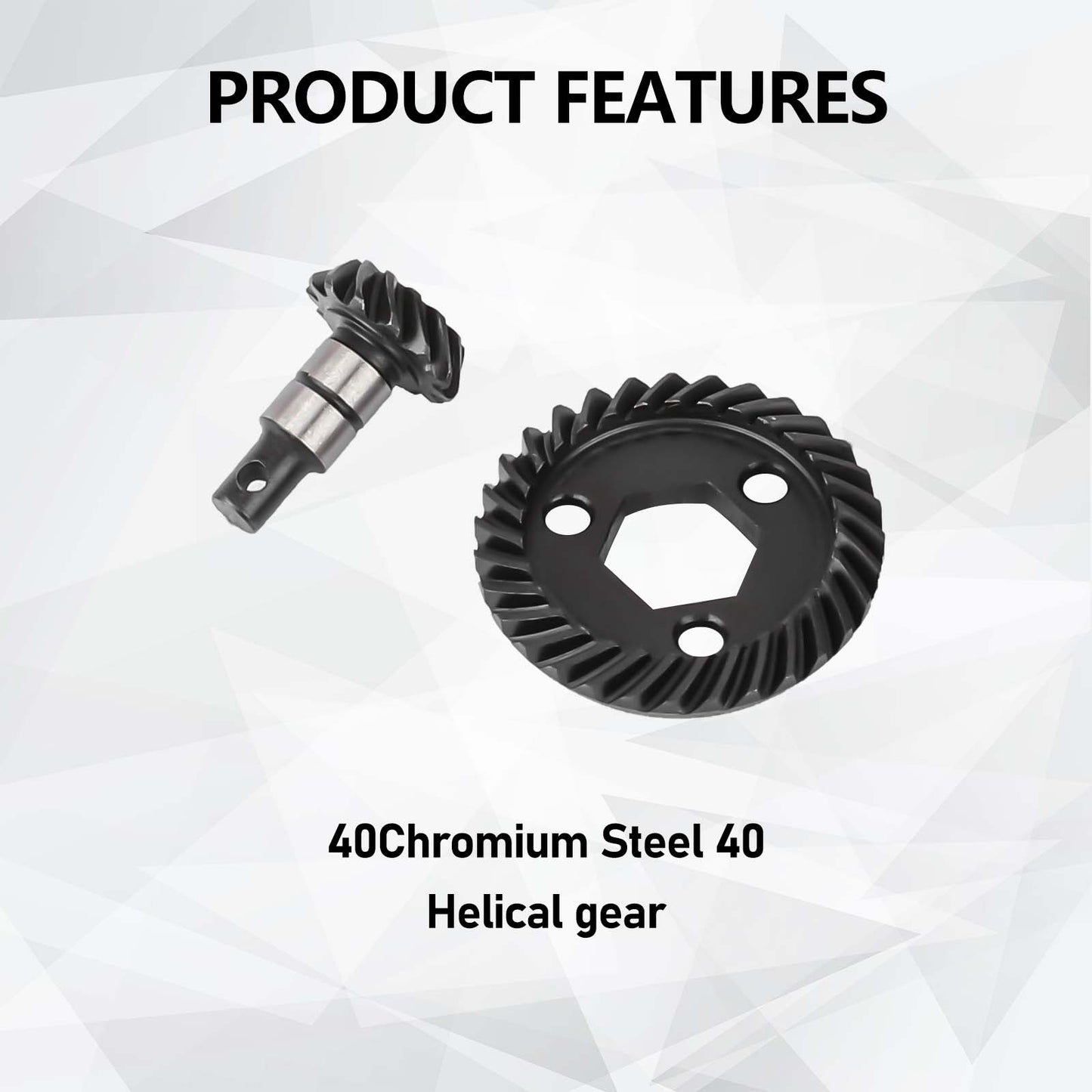 FEDCO UTB18 Bevel Gear Set 33T/13T Helical Gear 40Chrome Steel Gears For Axial Capra UTB18 Upgrades Trail 4WD&4WS 1/18 RC Crawler
