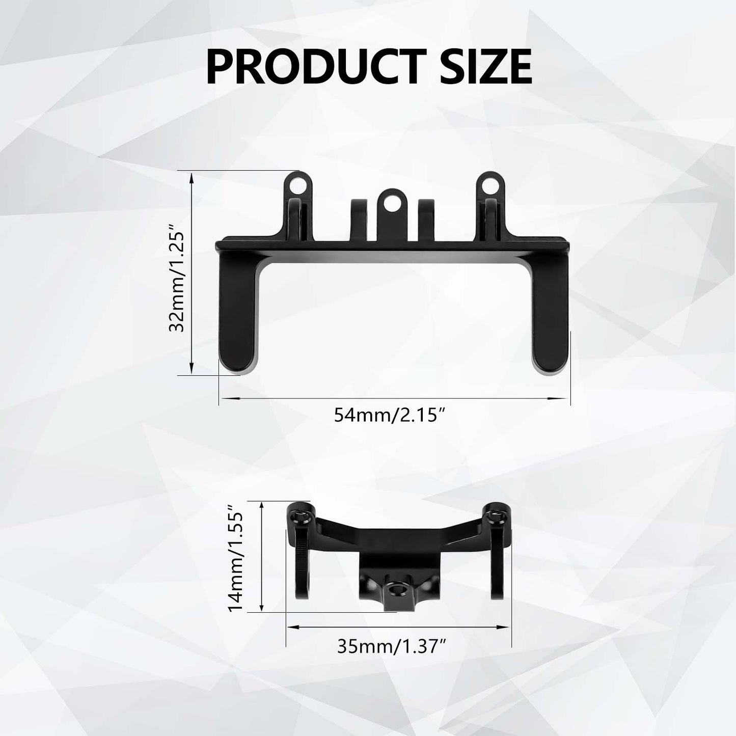 FEDCO UTB18 Servo Mount With Link Mount For Axial Capra UTB18 Upgrades Trail 4WD&4WS 1/18 RC Crawler