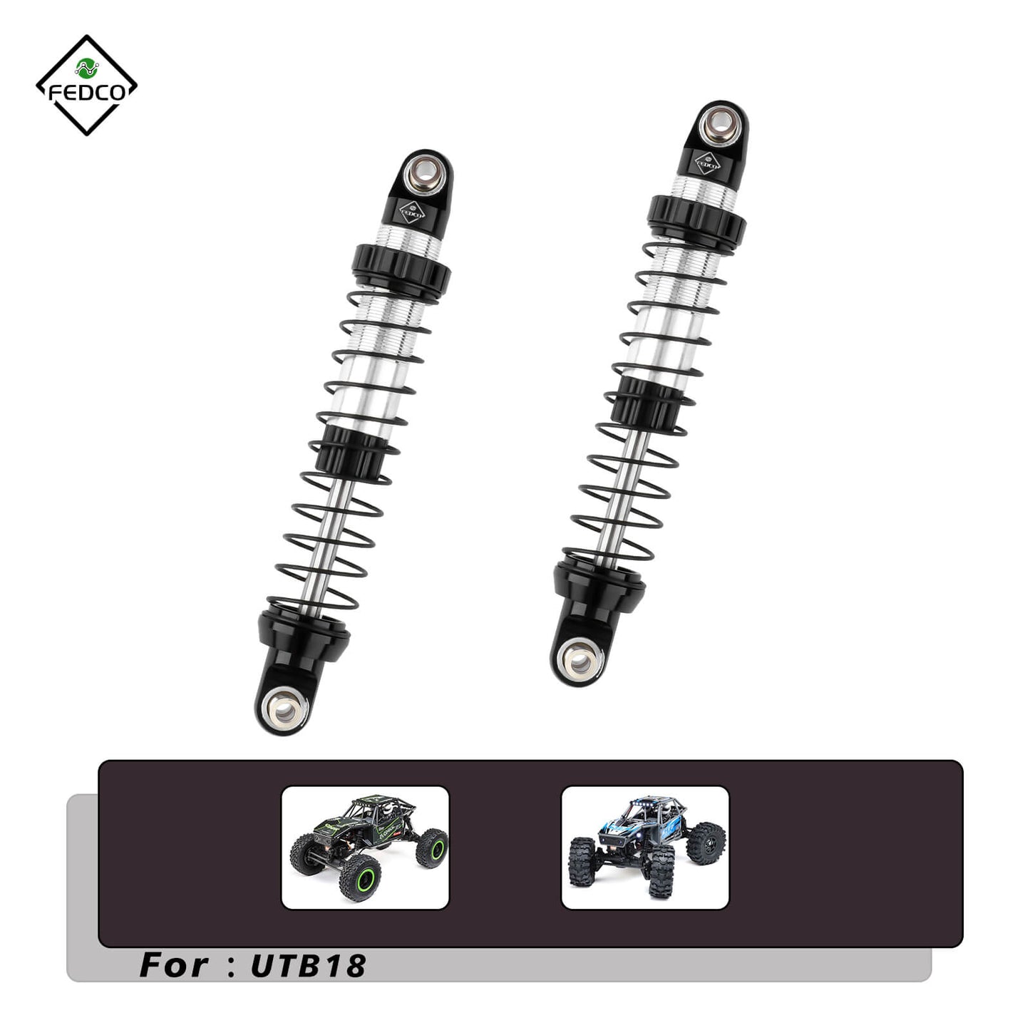 FEDCO UTB18 Shocks 92MM For Axial Capra UTB18 Upgrades Trail 4WD 1/18 RC Crawler