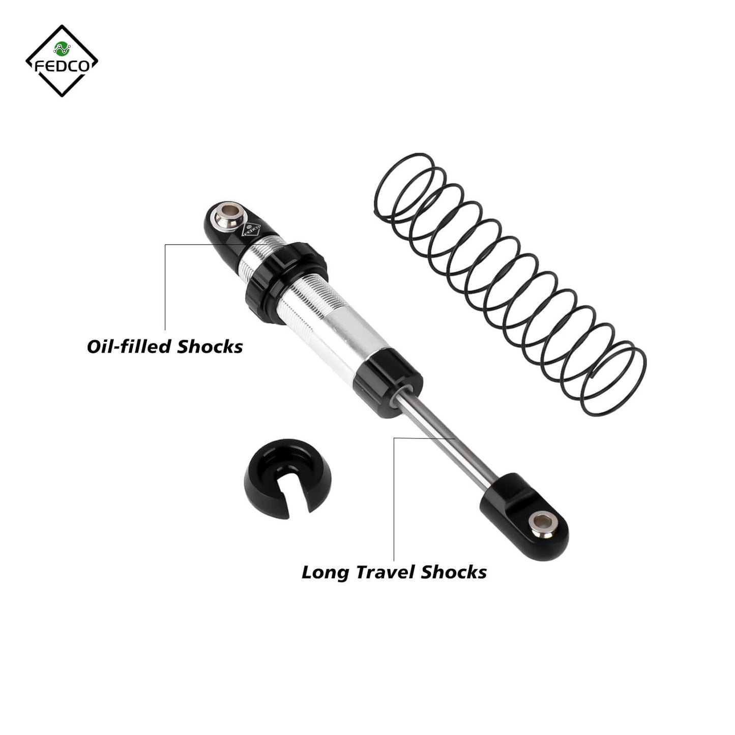 FEDCO UTB18 Shocks 92MM For Axial Capra UTB18 Upgrades Trail 4WD 1/18 RC Crawler