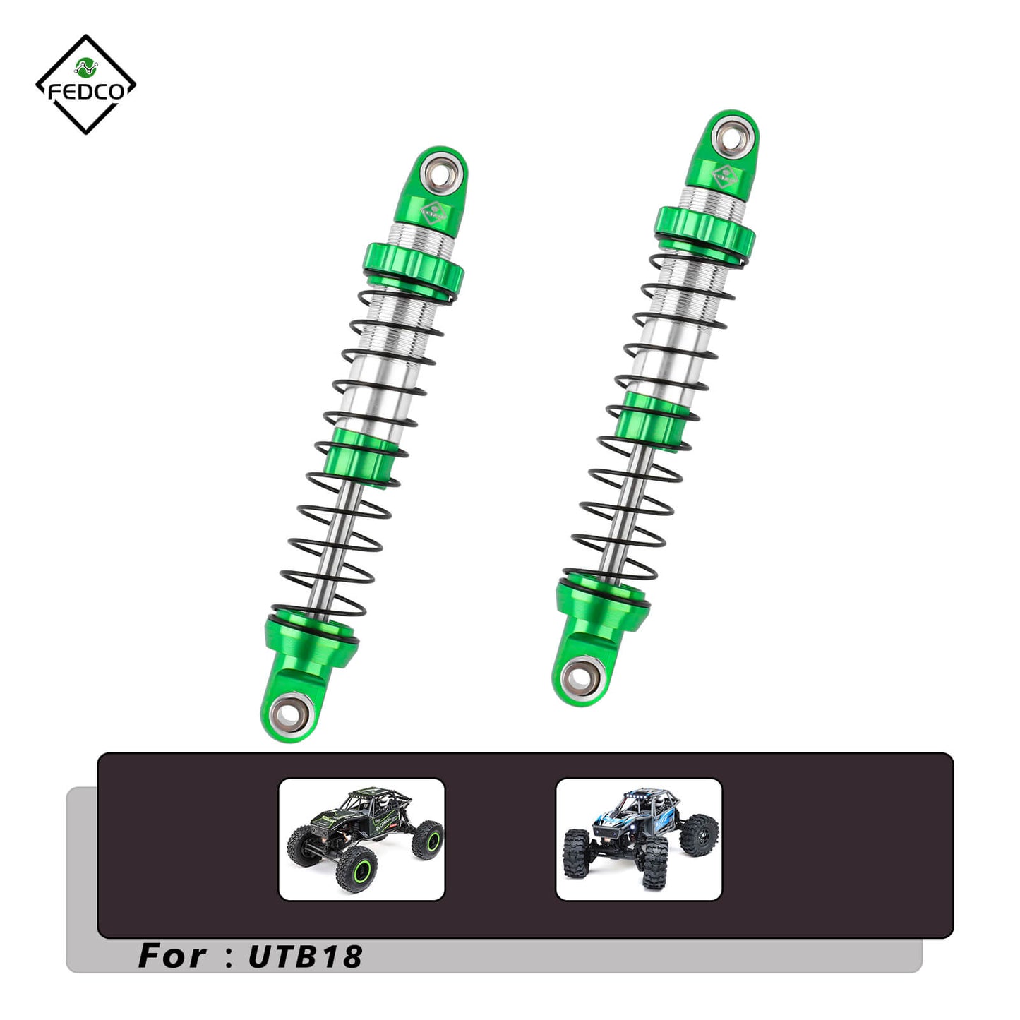 FEDCO UTB18 Shocks 92MM For Axial Capra UTB18 Upgrades Trail 4WD 1/18 RC Crawler