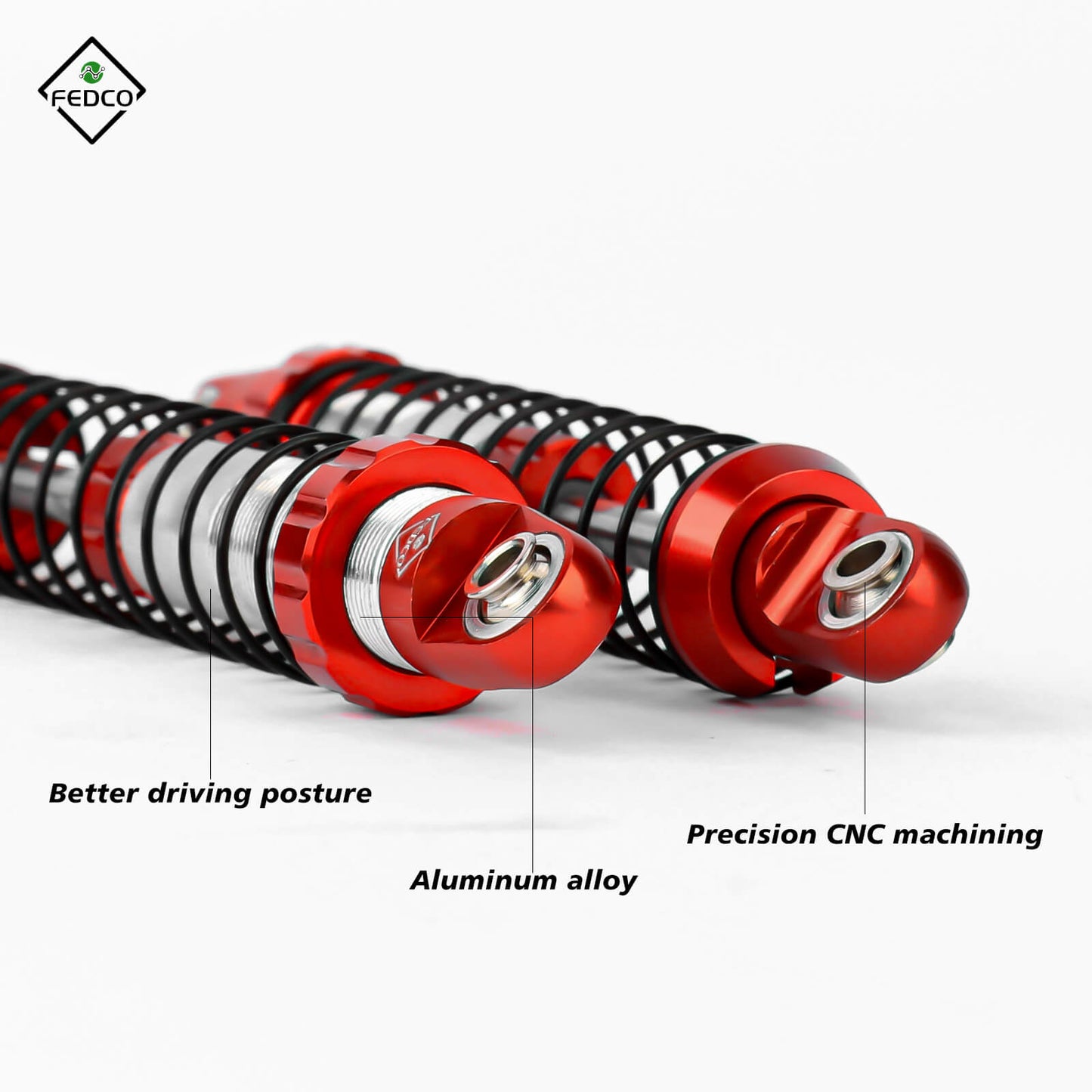 FEDCO UTB18 Shocks 92MM For Axial Capra UTB18 Upgrades Trail 4WD 1/18 RC Crawler
