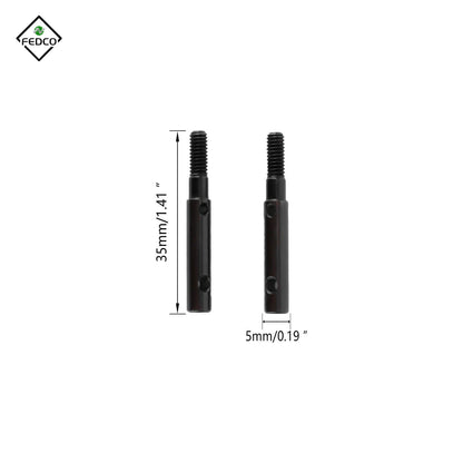FEDCO SCX10 Portal Stub Axle Drive Shaft for Axial Capra 1.9 SCX10III Upgrade Parts 1/10 RC Crawler