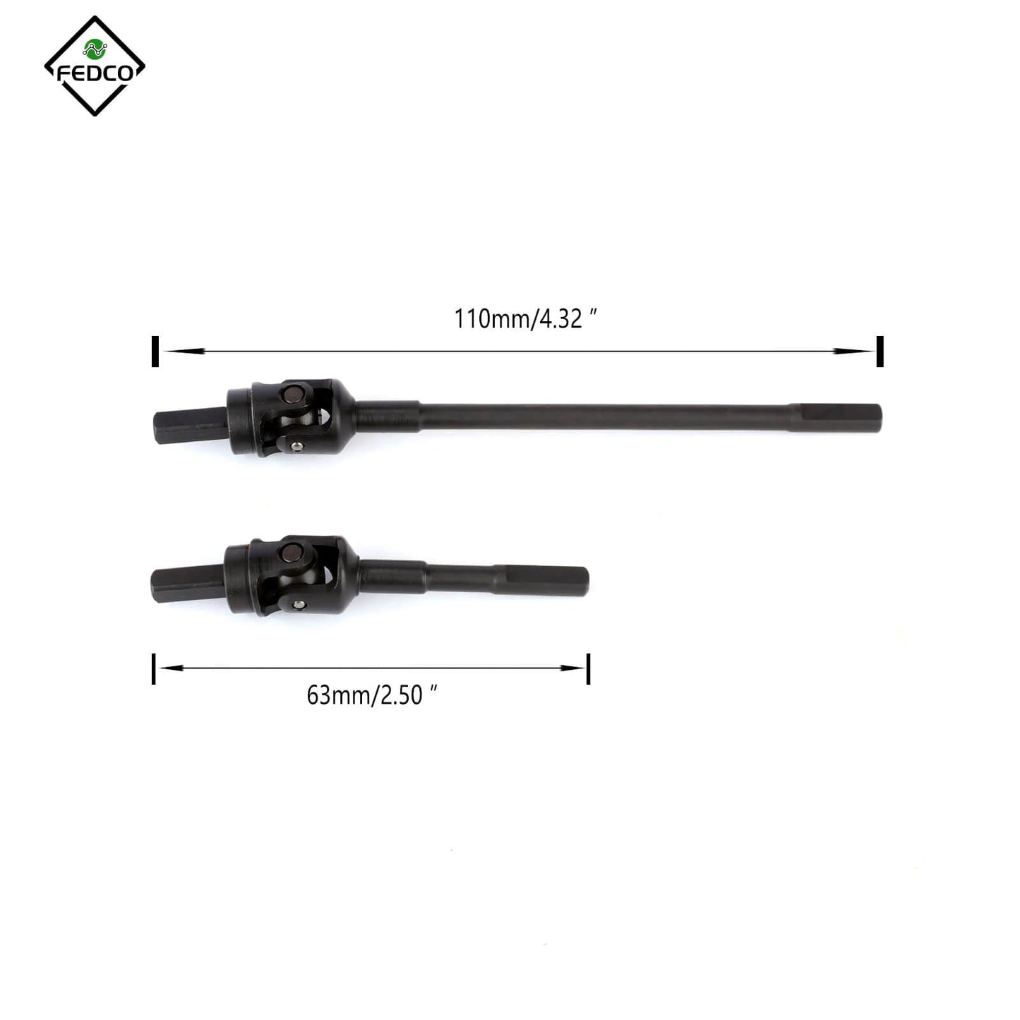FEDCO SCX10III Driveshafts For Axial SCX10 III Upgrade Parts 1/10 RC Crawler