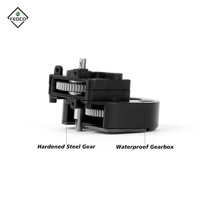 FEDCO SCX24 Transmission Gearbox With Steel Gear 370 Complete Transmission Case For Axial SCX24 Upgrades 1/24 RC Crawler