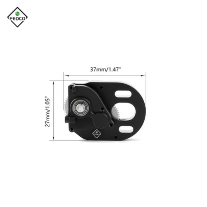 FEDCO SCX24 Transmission Gearbox With Steel Gear 370 Complete Transmission Case For Axial SCX24 Upgrades 1/24 RC Crawler