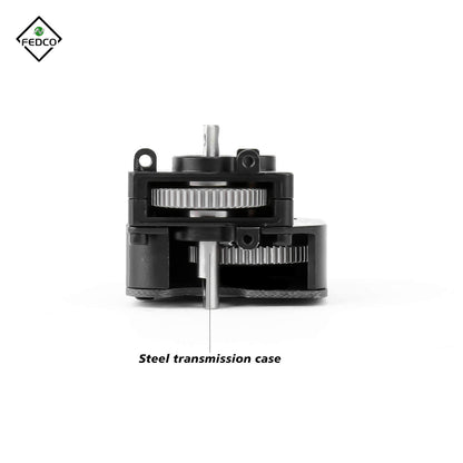 FEDCO SCX24 Transmission Gearbox With Steel Gear 370 Complete Transmission Case For Axial SCX24 Upgrades 1/24 RC Crawler
