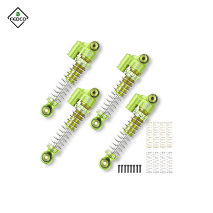 FEDCO SCX24 Shocks 48MM Oil-Filled Shocks Absorber Aluminum Threaded Absorber Oil Damper With Springs For Axial SCX24 FMS FCX24M Upgrades 1/24 RC Crawler