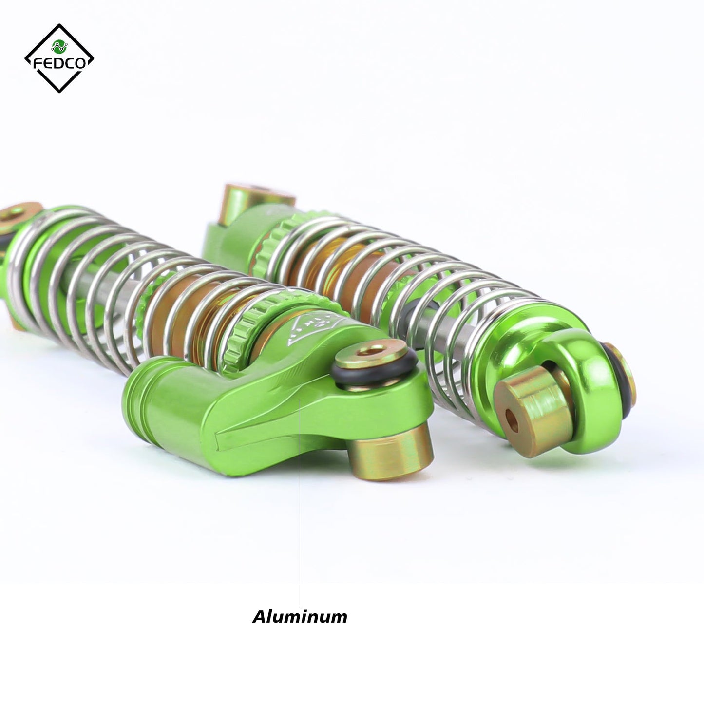 FEDCO SCX24 Shocks 48MM Oil-Filled Shocks Absorber Aluminum Threaded Absorber Oil Damper With Springs For Axial SCX24 FMS FCX24M Upgrades 1/24 RC Crawler