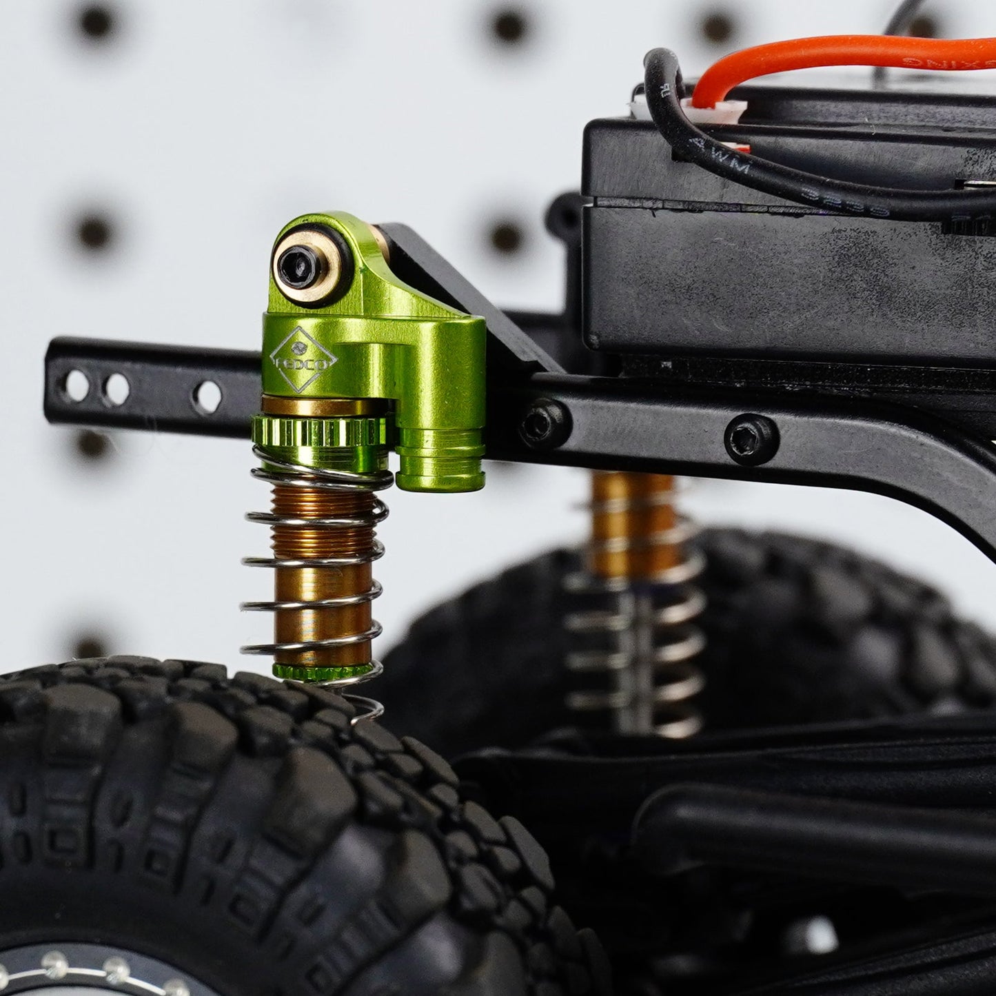 FEDCO SCX24 Shocks 48MM Oil-Filled Shocks Absorber Aluminum Threaded Absorber Oil Damper With Springs For Axial SCX24 FMS FCX24M Upgrades 1/24 RC Crawler