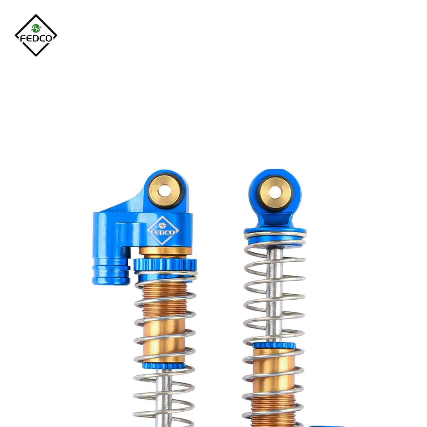 FEDCO SCX24 Shocks 48MM Oil-Filled Shocks Absorber Aluminum Threaded Absorber Oil Damper With Springs For Axial SCX24 FMS FCX24M Upgrades 1/24 RC Crawler