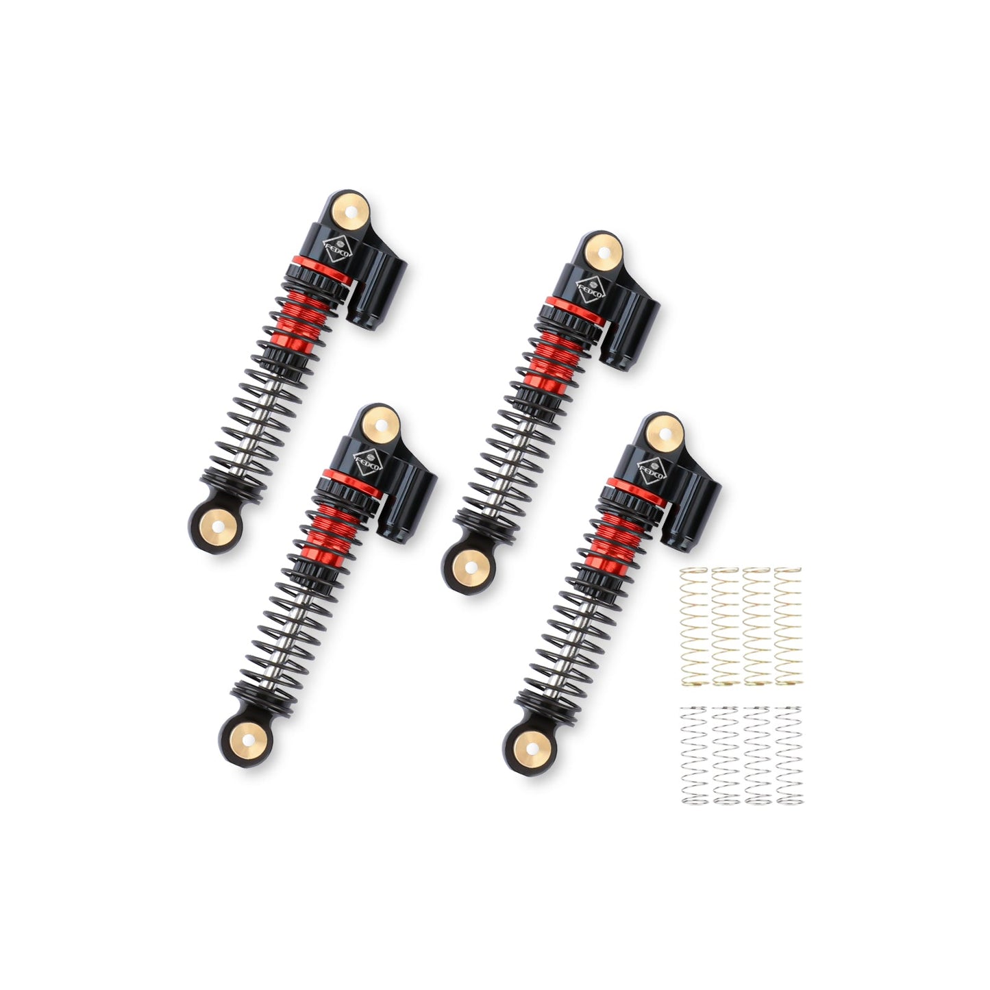 FEDCO FCX24 Shocks 47MM Oil-Filled Shocks Absorber With Springs For Axial SCX24 FMS FCX24 FCX18 Upgrades 1/24 1/18 RC Crawler