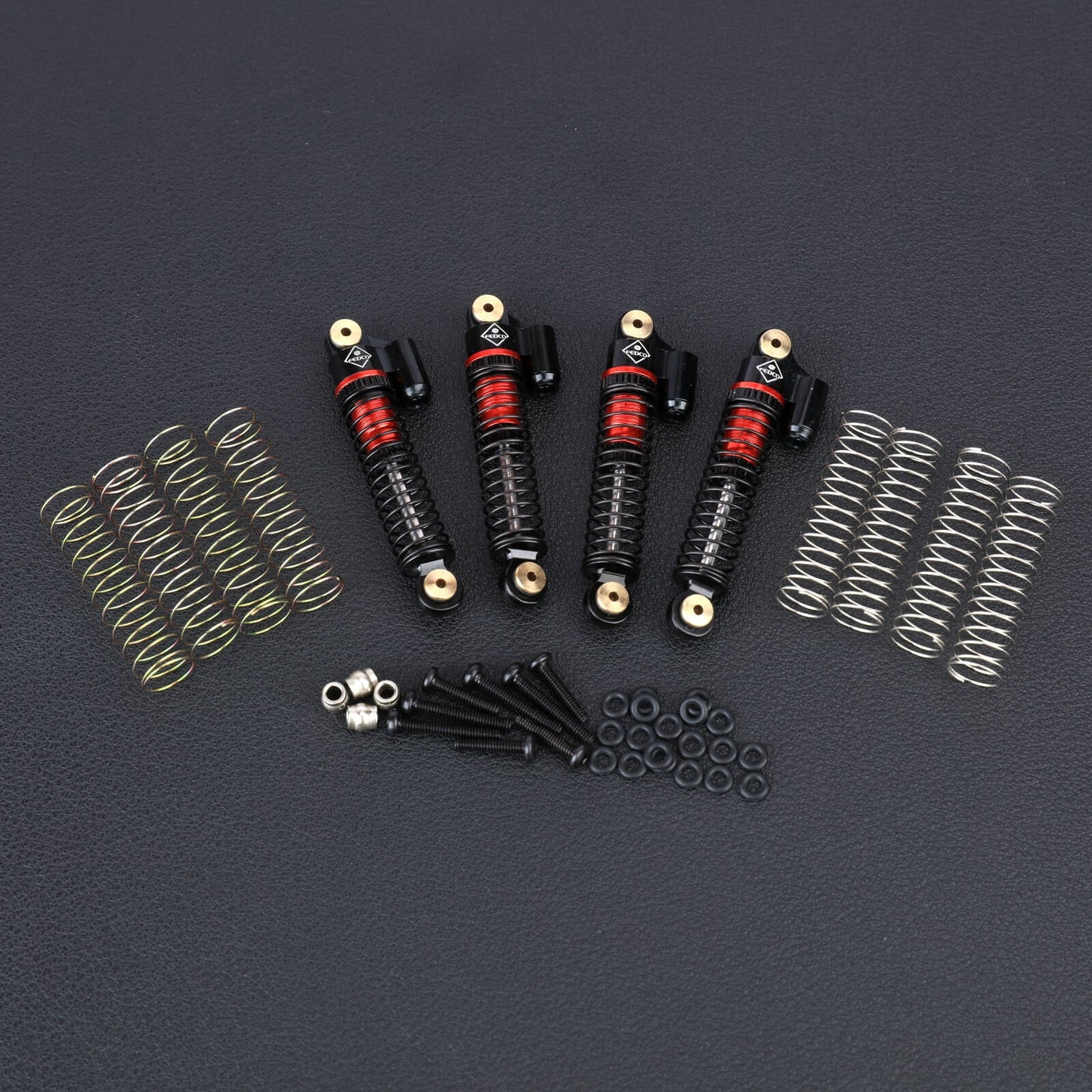 FEDCO FCX24 Shocks 47MM Oil-Filled Shocks Absorber With Springs For Axial SCX24 FMS FCX24 FCX18 Upgrades 1/24 1/18 RC Crawler