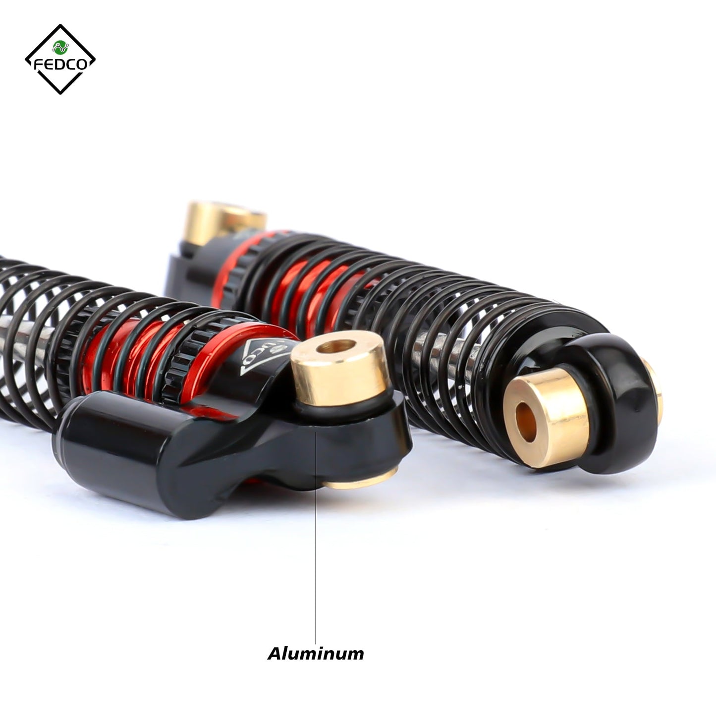 FEDCO FCX24 Shocks 47MM Oil-Filled Shocks Absorber With Springs For Axial SCX24 FMS FCX24 FCX18 Upgrades 1/24 1/18 RC Crawler