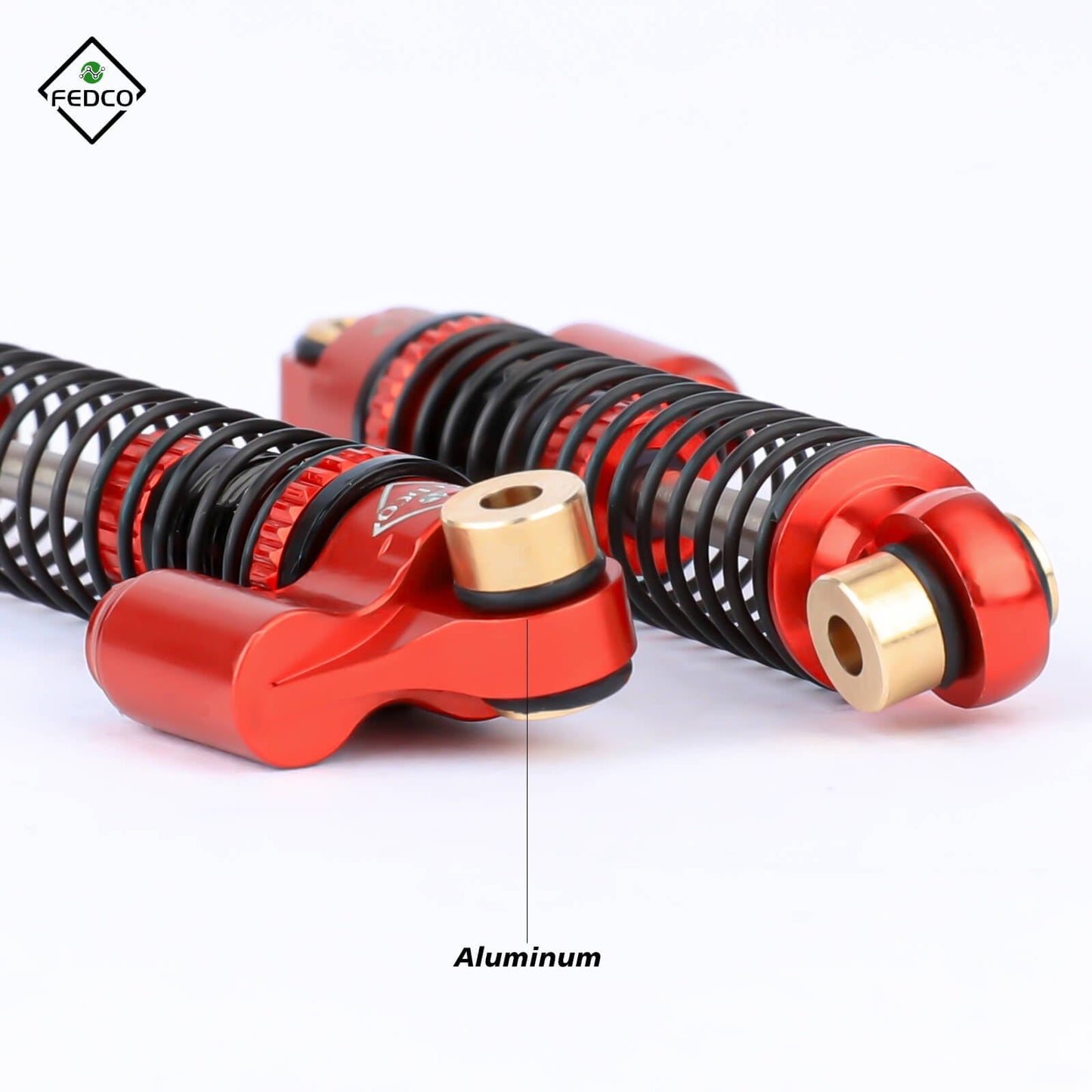 FEDCO FCX24 Shocks 47MM Oil-Filled Shocks Absorber With Springs For Axial SCX24 FMS FCX24 FCX18 Upgrades 1/24 1/18 RC Crawler