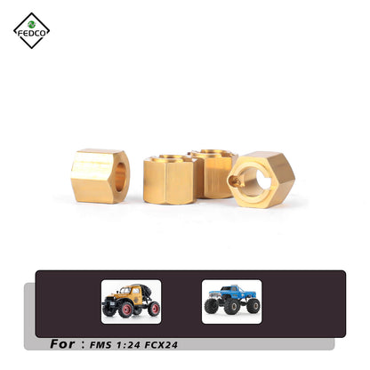 FEDCO FCX24 Hex Spacer For FMS FCX24 Smasher FCX18 LC80 Upgrades 1/24 1/18 RC Crawler