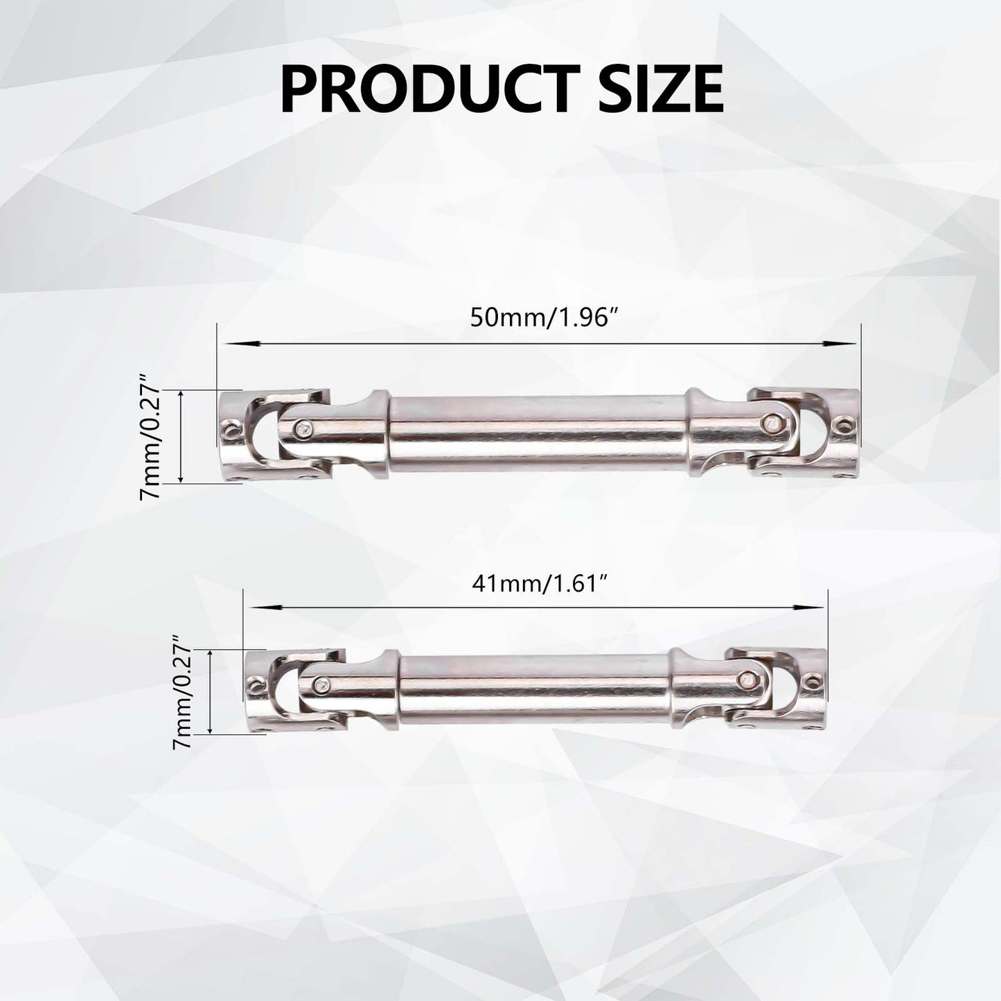 FEDCO FCX24 Driveshafts Steel Center Drive Shaft for FMS FCX24 K5 Blazer FCX LC80 Upgrades 1/24 RC Crawler