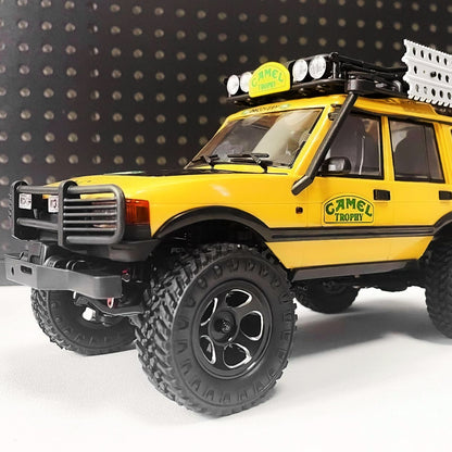 FEDCO FCX24 Wheels and Tires 1.0 Beadlock Wheels 50MM Soft Sticky Tires with Brass Counterweight Ring for FMS FCX24M FCX24 Upgrades 1/24 RC Crawler